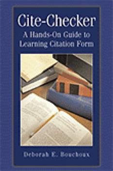Paperback Cite Checker: A Hands-On Guide to Learning Citation Form Book