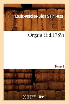 Paperback Organt. Tome 1 (Éd.1789) [French] Book