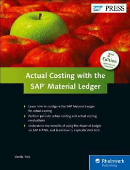 Hardcover Actual Costing with the Material Ledger in SAP Erp Book