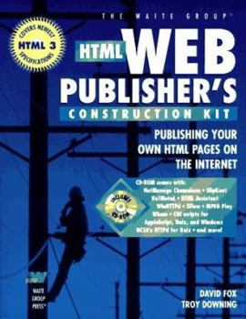 Paperback HTML Web Publisher Construction Kit Book