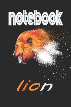 Notebook Lion: Illustration Of A Low Poly Lioness Face , Journal for Writing, College Ruled Size 6" x 9", 100 Pages