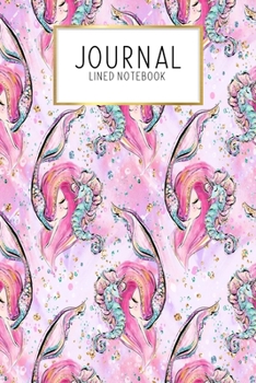 Journal Lined Notebook: Mermaid Adventure Under Sea | Blank Lined Journal | Gratitude Journal | 6" x 9" 100 Pg |Motivational Quotes | Self-Care | Diary | Gift