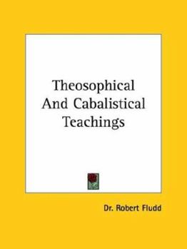 Paperback Theosophical And Cabalistical Teachings Book