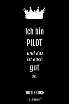 Paperback Notizbuch f?r Piloten / Pilot / Pilotin: Originelle Geschenk-Idee [120 Seiten kariertes blanko Papier] [German] Book