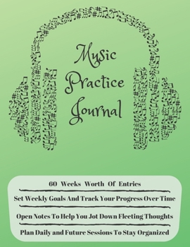 Paperback Music Practice Journal Book