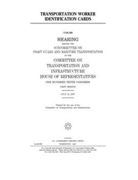 Paperback Transportation worker identification cards Book