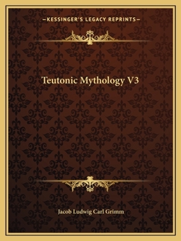Paperback Teutonic Mythology V3 Book