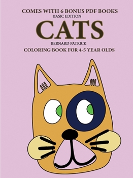 Paperback Coloring Book for 4-5 Year Olds (Cats) Book