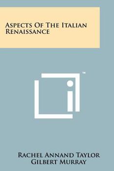 Paperback Aspects of the Italian Renaissance Book