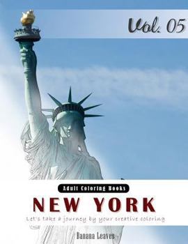 New York City: Landscapes Grey Scale Photo Adult Coloring Book
