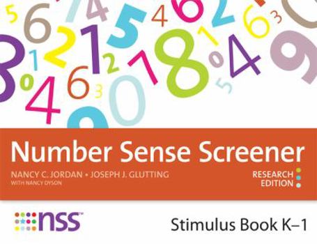 Spiral-bound Number Sense Screener Stimulus Book, K-1: Research Edition Book