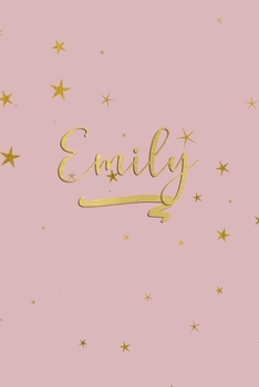 Paperback Emily: Personalized Journal to Write In - Rose Gold Line Journal Book