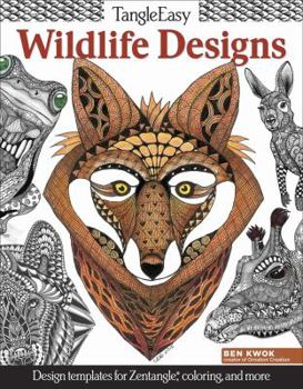 Paperback Tangleeasy Wildlife Designs: Design Templates for Zentangle(r), Coloring, and More Book