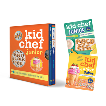 Paperback Kid Chef Junior Box Set: My First Kids' Cookbook for Junior Chefs & Bakers Book