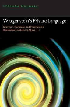 Paperback Wittgensteins Private Language P Book