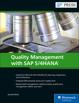 Hardcover Quality Management with SAP S/4hana Book