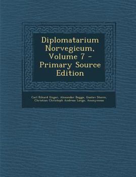 Paperback Diplomatarium Norvegicum, Volume 7 [Germanic] Book