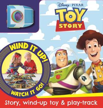 Paperback Disney Pixar: Toy Story: Busy Board with Wind-Up Car & Track Book