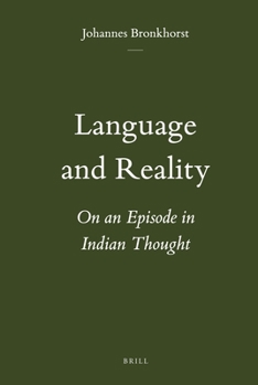 Hardcover Language and Reality: On an Episode in Indian Thought Book