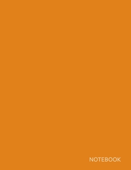 Notebook: Unlined Sketchbook Large 8.5x11, 150 pages - Dark Cheddar Cover -  Autumn/Winter 2019/2020 NYFW Pantone Color Palette Edition