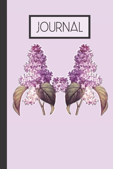 Paperback Journal: Purple Flower Lined 120 Journal (6"x 9") Book