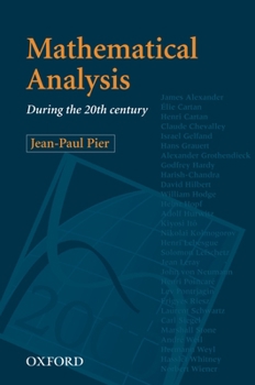 Hardcover Mathematical Analysis During the 20th Century Book