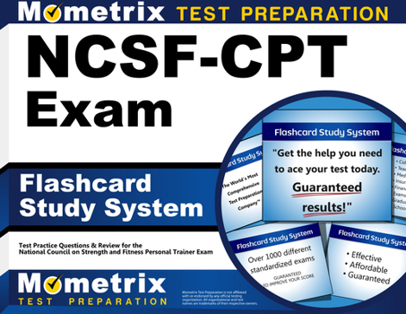 Paperback Flashcard Study System for the Ncsf-CPT Exam: Ncsf Test Practice Questions & Review for the National Council on Strength and Fitness Personal Trainer Book