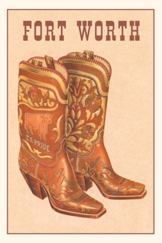 Paperback Vintage Journal Fort Worth, Cowboy Boots Book