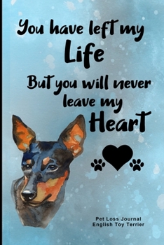 Pet Loss Journal English Toy Terrier: Guided Prompt Keepsake Workbook