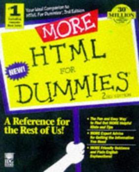 Paperback More HTML for Dummies Book
