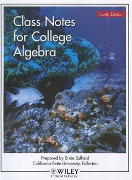 Spiral-bound Class Notes for College Algebra Book