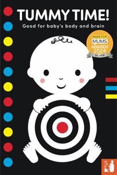 Board book Tummy Time!: A high-contrast fold-out book with mirror for babies Book