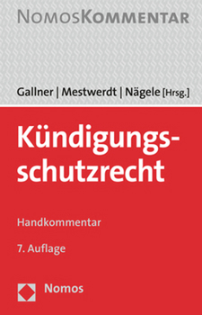 Hardcover Kundigungsschutzrecht: Handkommentar [German] Book