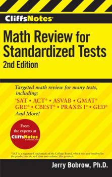 Paperback Cliffsnotes Math Review for Standardized Tests, 2nd Edition Book