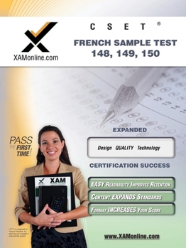 Paperback Cset French Sample Test 149, 150 Teacher Certification Test Prep Study Guide Book