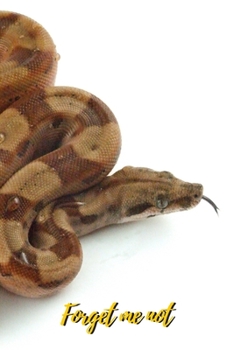 Paperback Forget Me Not: brown-reptile-snake.Internet Password Logbook with alphabetical tabs.Personal Address of websites, usernames, password [Large Print] Book