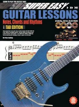 Paperback CP11890 - Super Easy Guitar Lessons - Notes Chords and Rhythms - Tab - Book/CD/DVD Book