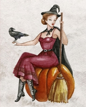 Beautiful Witch Journal: Dot Grid Journal Notebook for the Wickedly Beautiful at Heart, 8"x10"