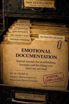 Paperback Emotional Documentation: Formal records for overthinking, burnout, and the things you don't say out loud Book