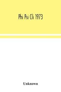 Paperback Phi Psi Cli 1973 Book