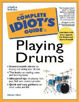 Paperback Complete Idiot's Guide to Playing Drums Book