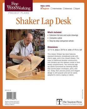 Paperback Fine Woodworking's Shaker Lap Desk Plan Book