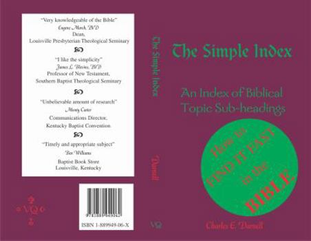 Paperback The Simple Index Book