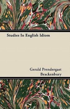 Paperback Studies In English Idiom Book