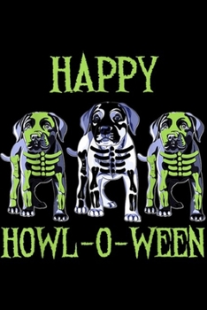 Happy Howl-o-ween: Happy Halloween Labrador Retriever Skeleton Costume Journal/Notebook Blank Lined Ruled 6x9 100 Pages