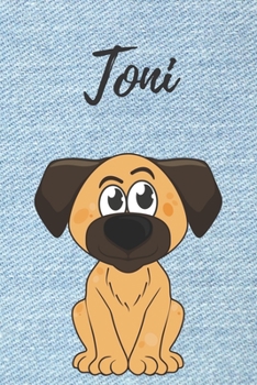 Toni Notizbuch personalisiert: Individuelles personalisiertes blanko Jungen & Männer Namen Notizbuch-Hunde / Malbuch / Tagebuch DIN A5 blanko DIN A5 ... Geschenk für Männer. (German Edition)