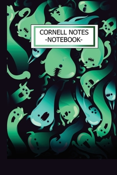 Cornell Notes NoteBook: Graph Paper Composition Notebook | Grid Paper Notebook | Inspirational Quote Notebook on the Beautiful Green Creepy Halloween Cover (Journal / Planner / Diary)