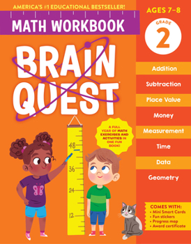 Paperback Brain Quest Math Workbook: 2nd Grade Book