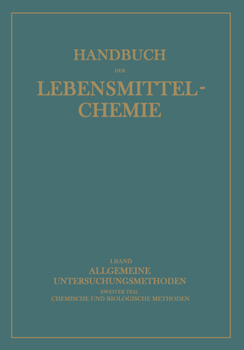 Paperback Allgemeine Untersuchungsmethoden: &#437;weiter Teil Chemische Und Biologische Methoden [German] Book