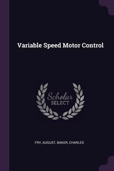 Paperback Variable Speed Motor Control Book